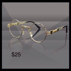 Glasses gold frame